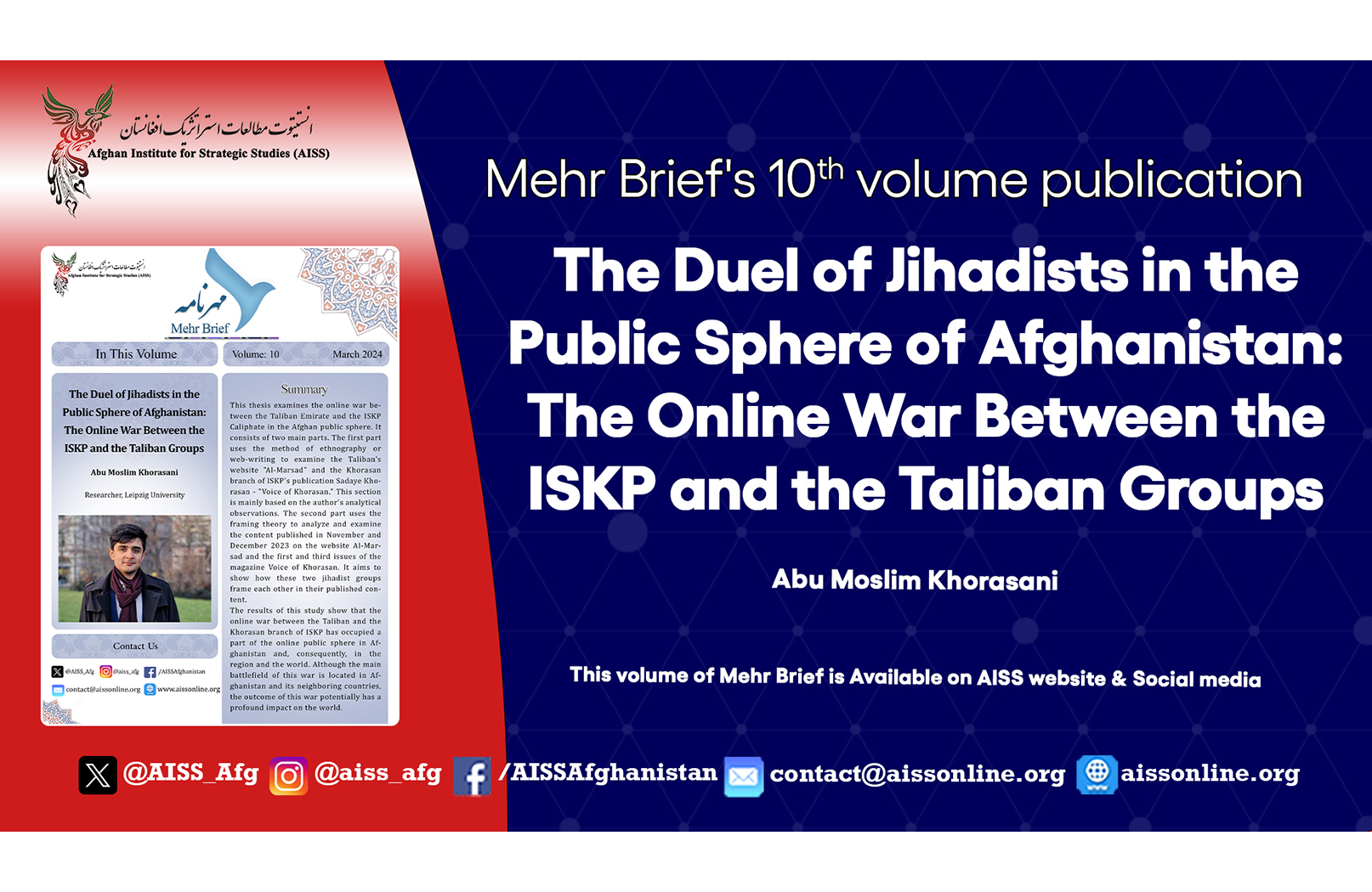 <p><strong><span style="font-size:11.0pt"><span style="font-family:&quot;Calibri&quot;,sans-serif">The Duel of Jihadists in the Public Sphere of Afghanistan: The Online War Between the ISKP and the Taliban Groups</span></span></strong></p>